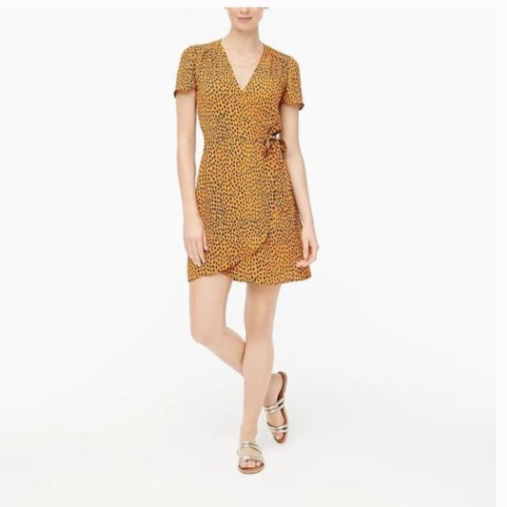 J. Crew Factory Leopard Wrap Dress